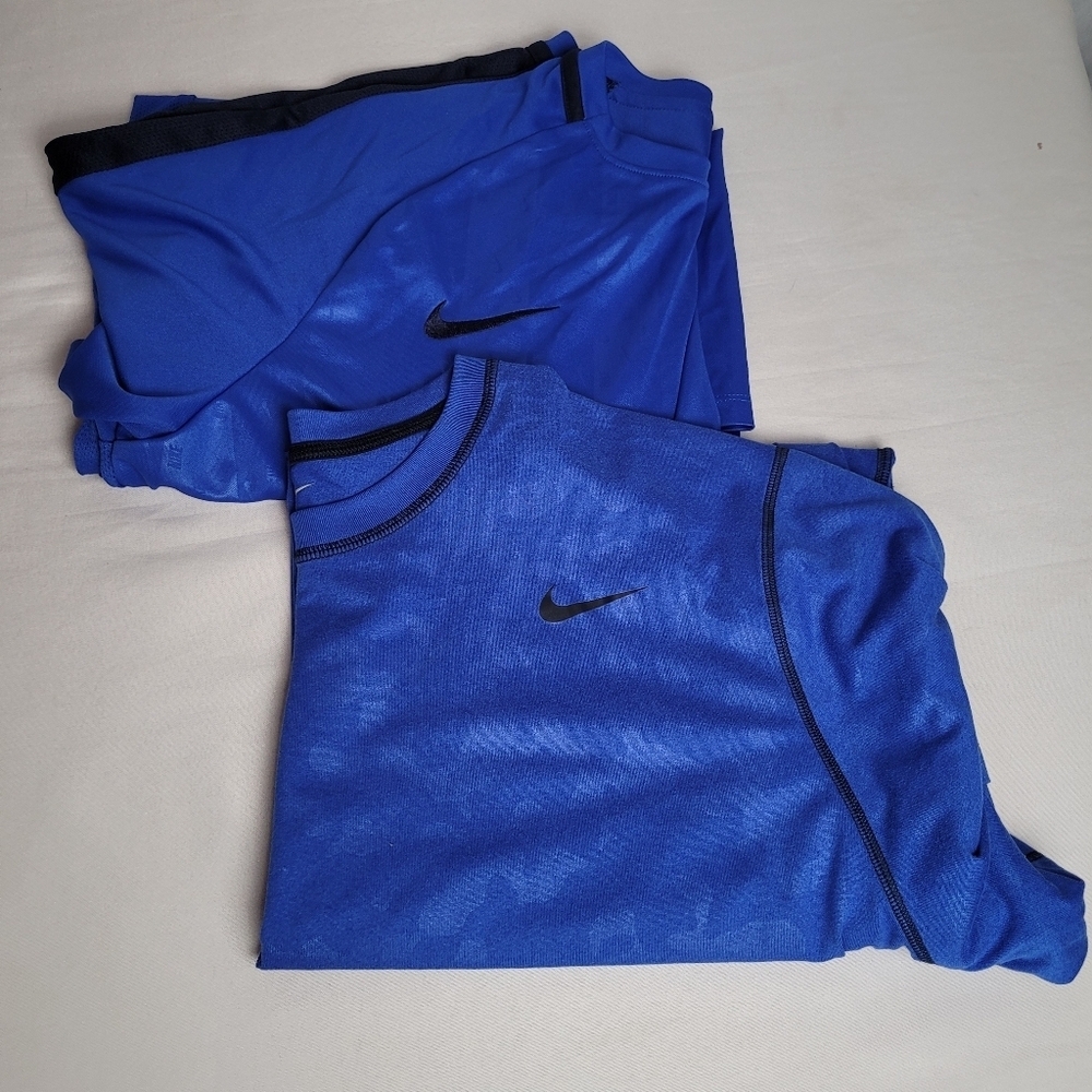 Lot Of 2 Nike Dri Fit Blue Men's Tshirt Size XXL